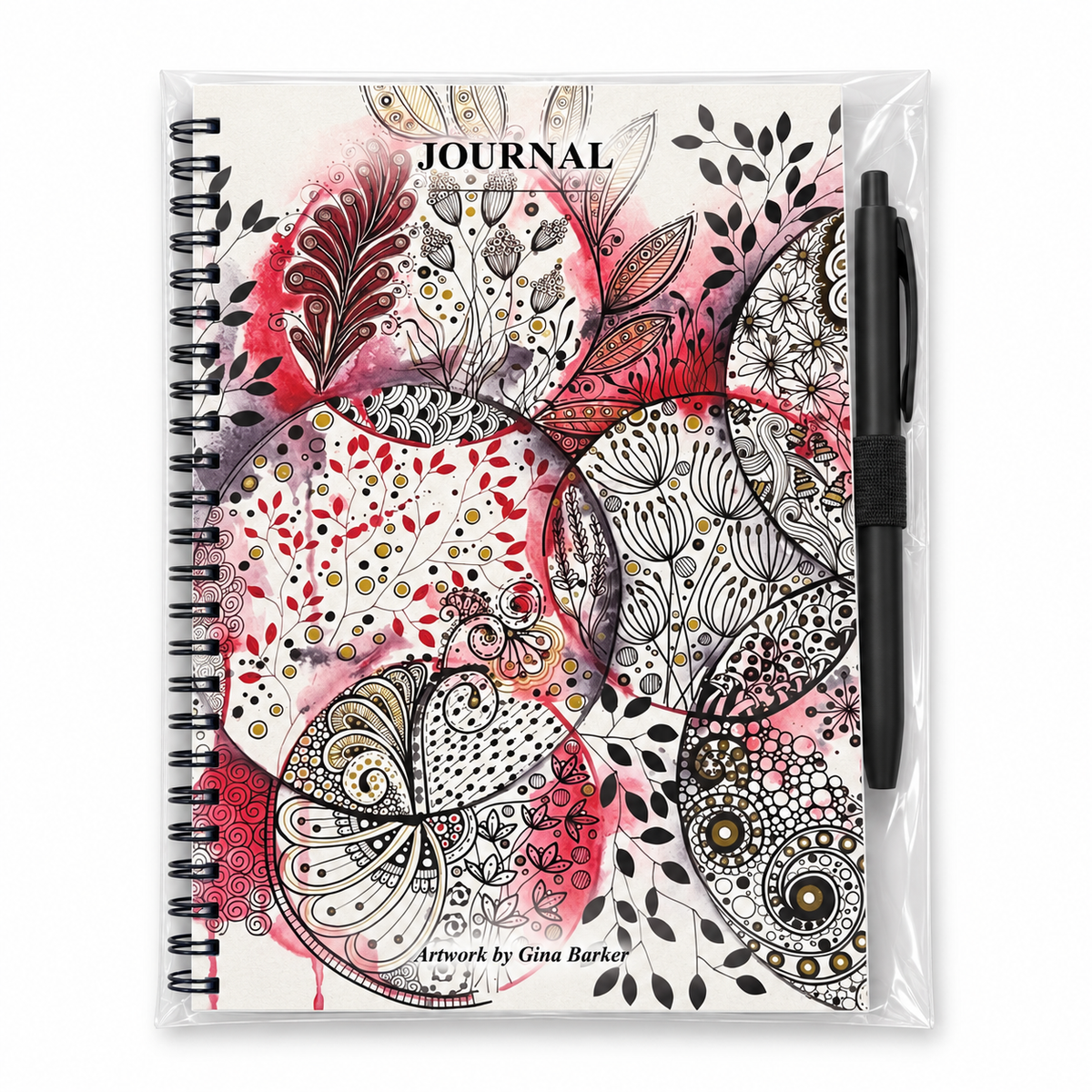 A5 Art Journal with Pen – Original Artwork by Gina Barker
