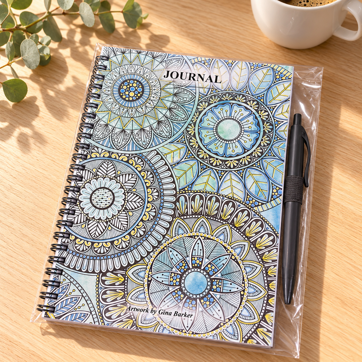 A5 Art Journal with Pen – Original Artwork by Gina Barker