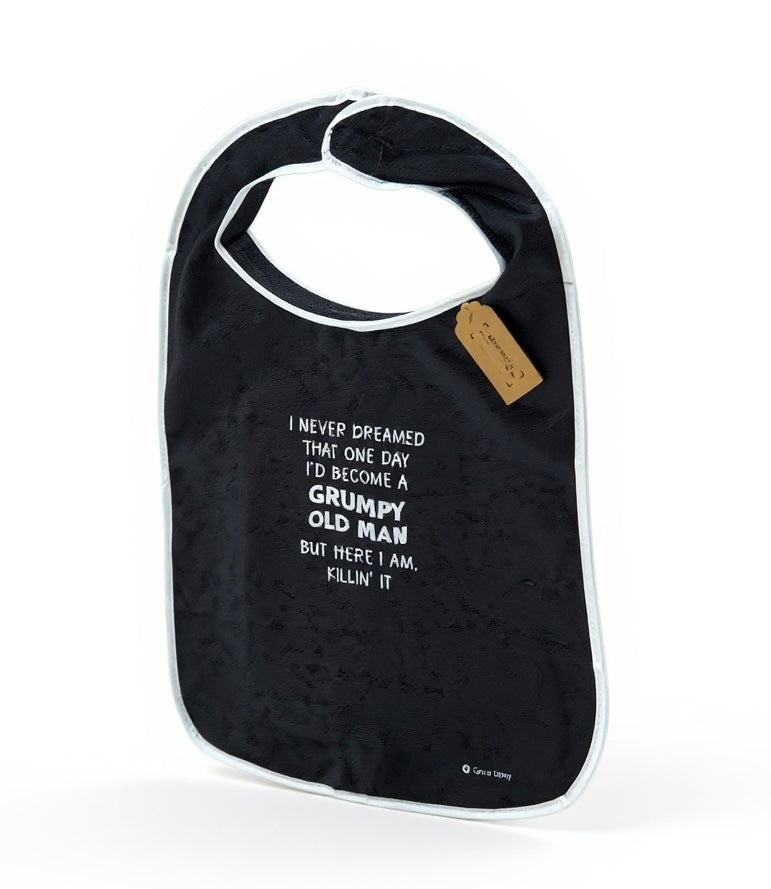 Funny Adult Bib, Adult Bib, Adult Feeder, Clothing Protector, Special Needs - 'Grumpy Old Man’