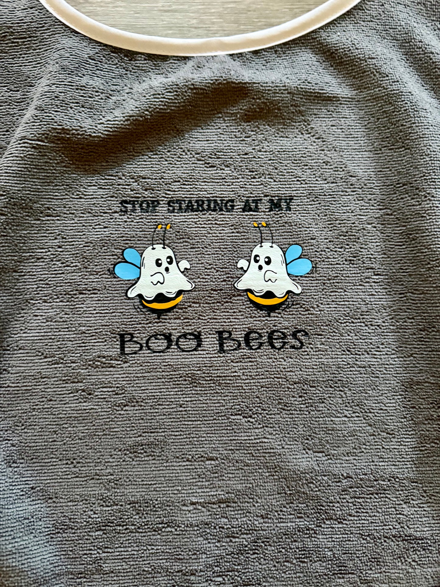 Funny Adult Bib, Adult Bib, Adult Feeder - 'Boo Bees’