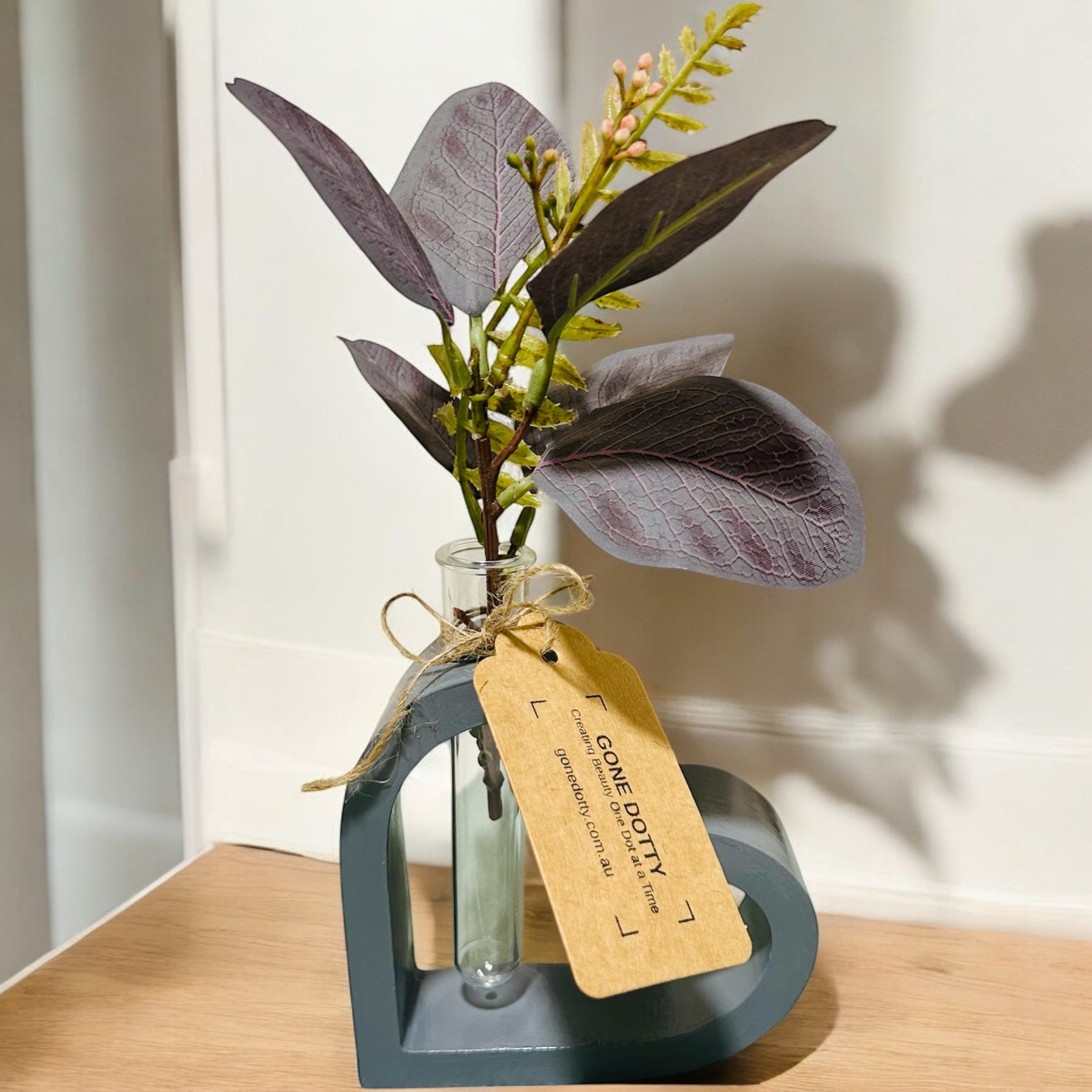 Heart Propagation Vase - home decor addition - Gone Dotty