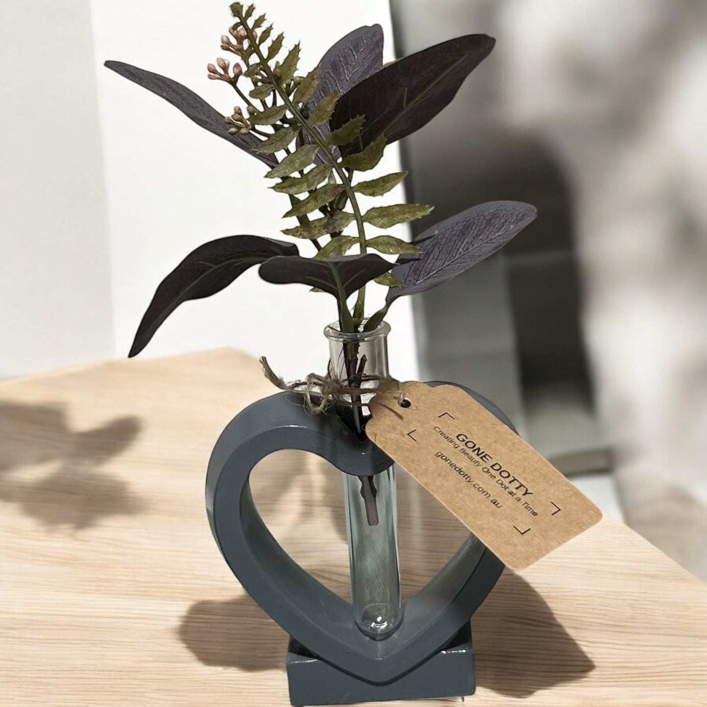 Heart Propagation Station, Heart Vase, Propagation Station, Vase