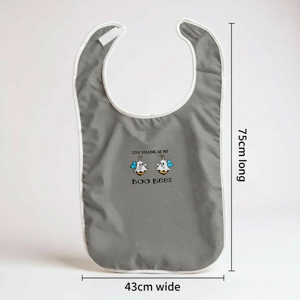 Funny Adult Bib, Adult Bib, Adult Feeder - 'Boo Bees’