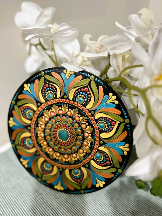 Mandalas Painted on Wood