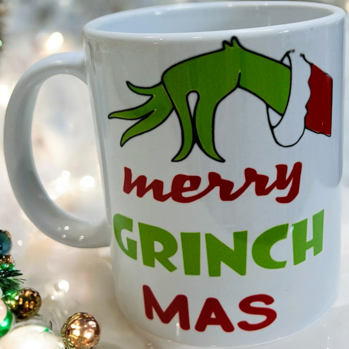 Grinch Christmas Mug, Ceramic Mug, Mug, Funny Mug, Humorous Mug, Coffee Mug, Gift Idea