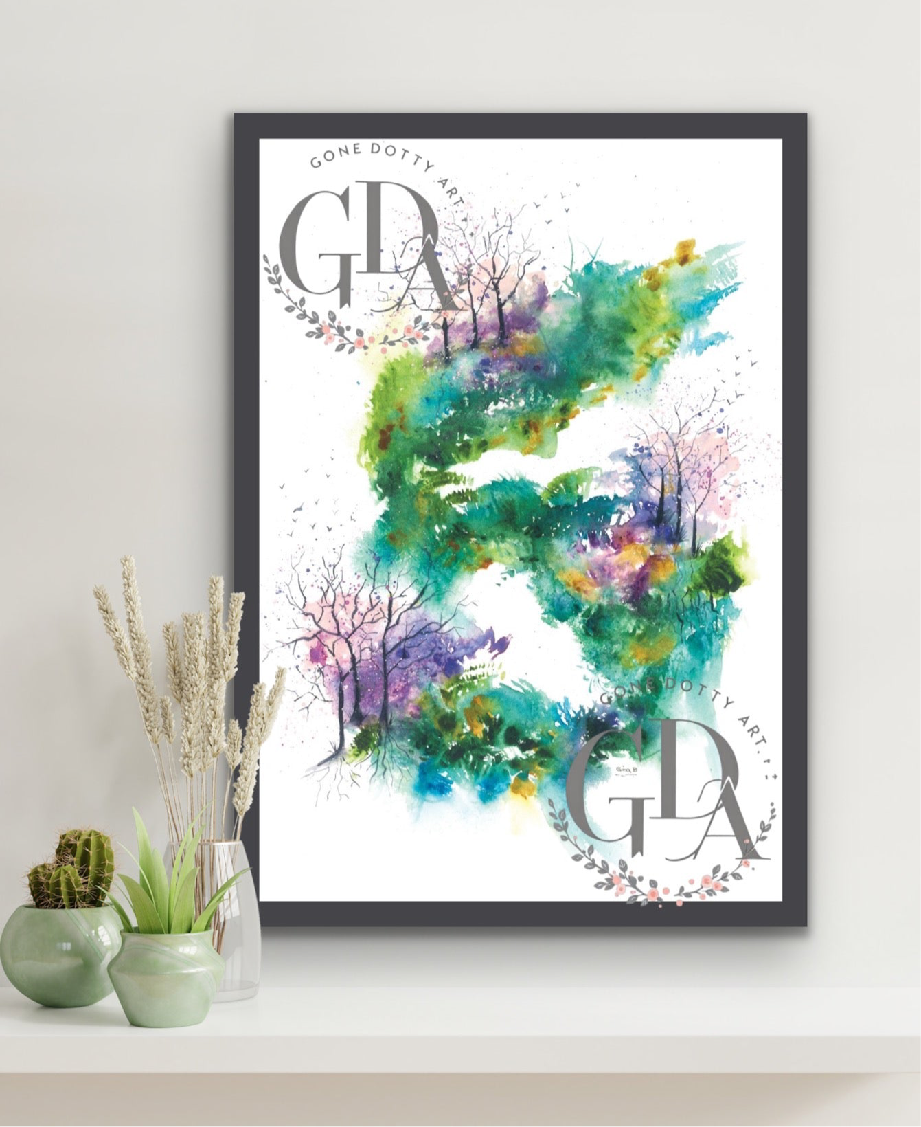 ‘Almond Blossom Path’ - Original Art, Original Watercolour Paintings, Fine Art Prints, Wall Art, Custom Art Prints, Home Decor