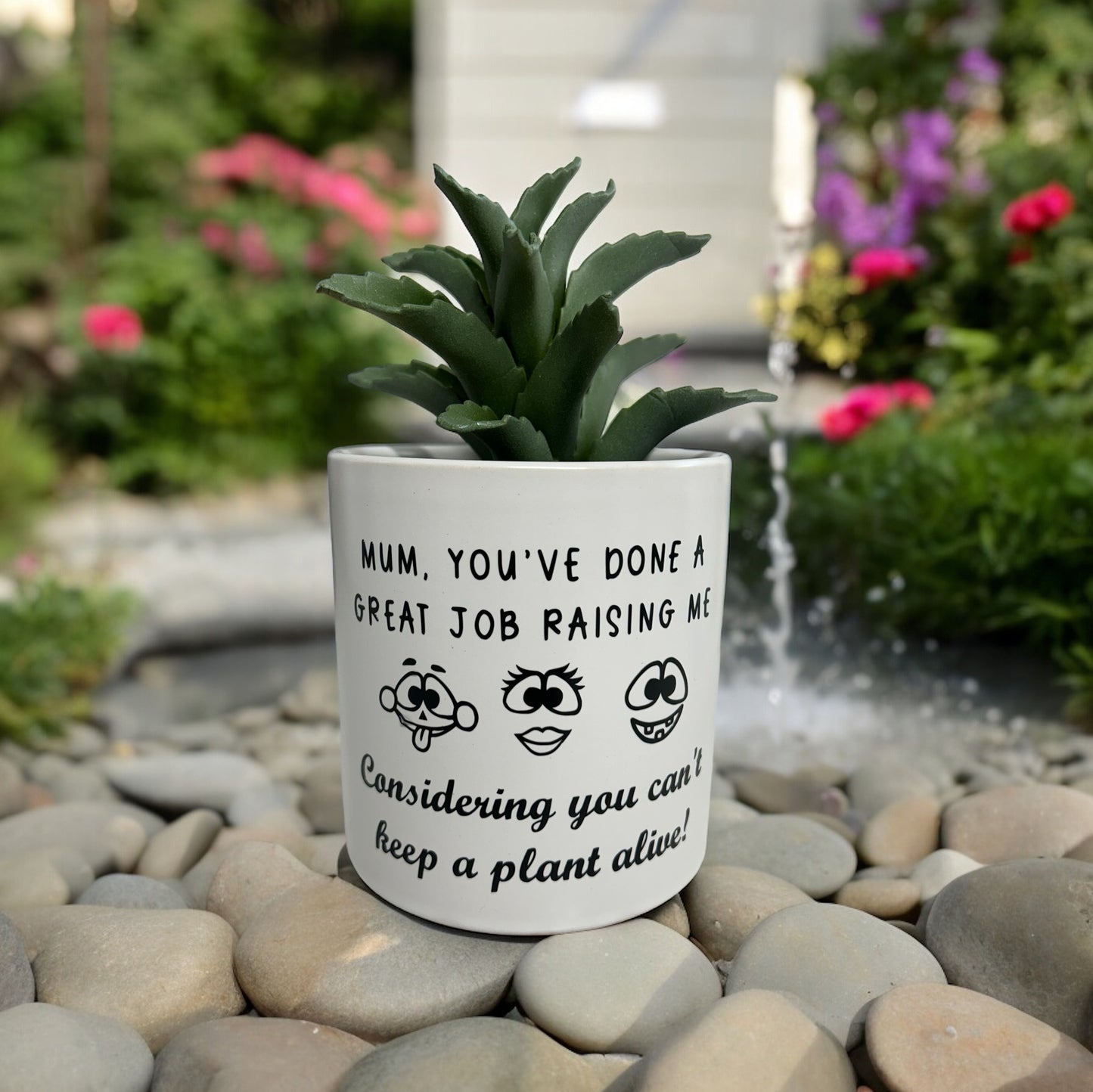 Plant Pot, Humorous Plant pot, Succulent Pot, Gift Idea, Ceramic Plant Pot