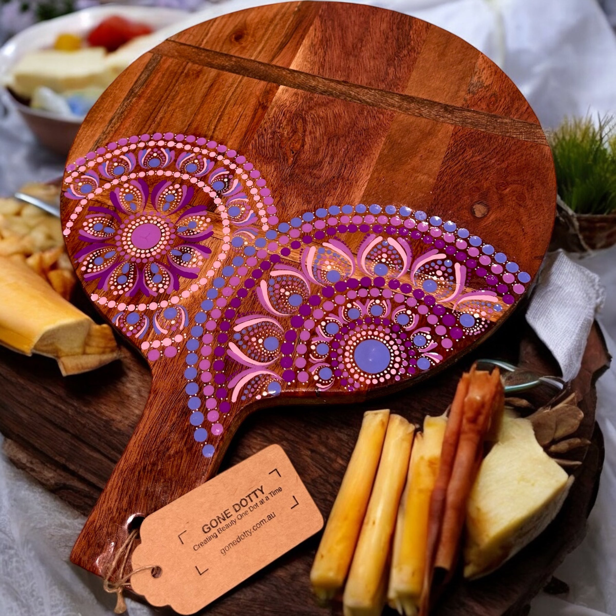 Acacia Wooden Serving Paddle, Charcuterie Board, Exclusive Home Decor, Wooden Serving Tray, Food Serving Tray