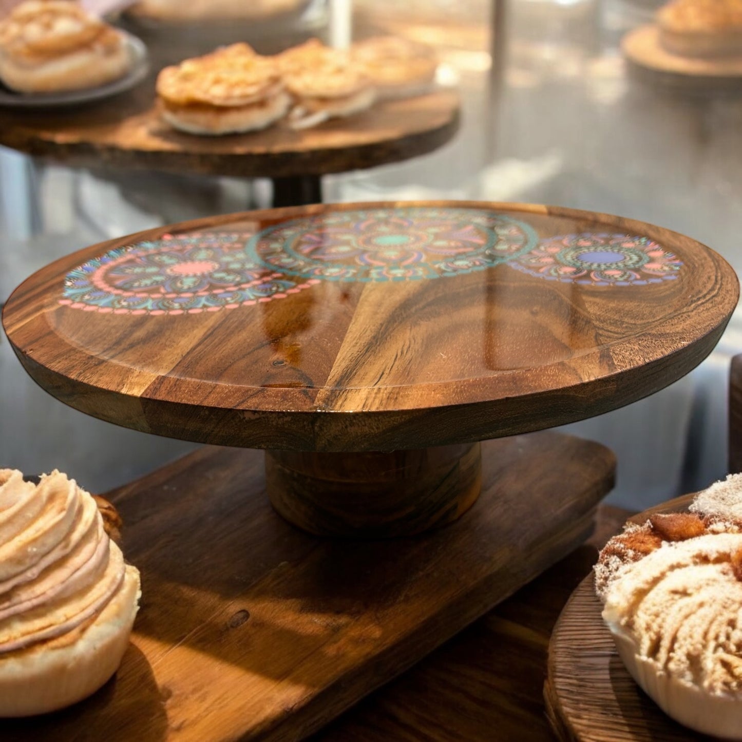 Acacia Cake Stand, Cake Stand, Cupcake Stand