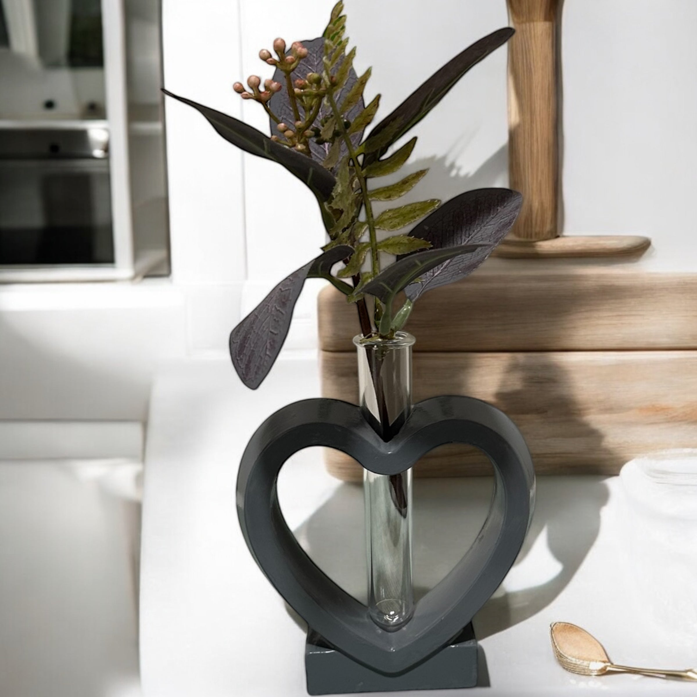 Heart Propagation Station, Heart Vase, Propagation Station, Vase