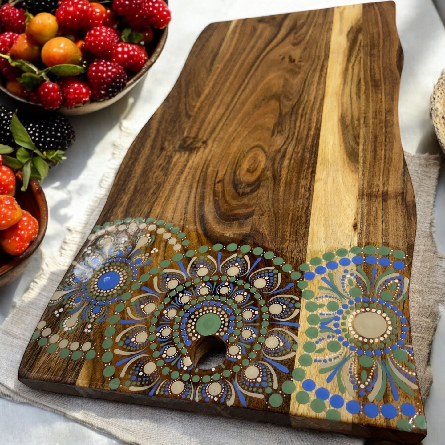 Acacia Wooden Charcuterie Board, Exclusive Home Decor, Wooden Serving Board