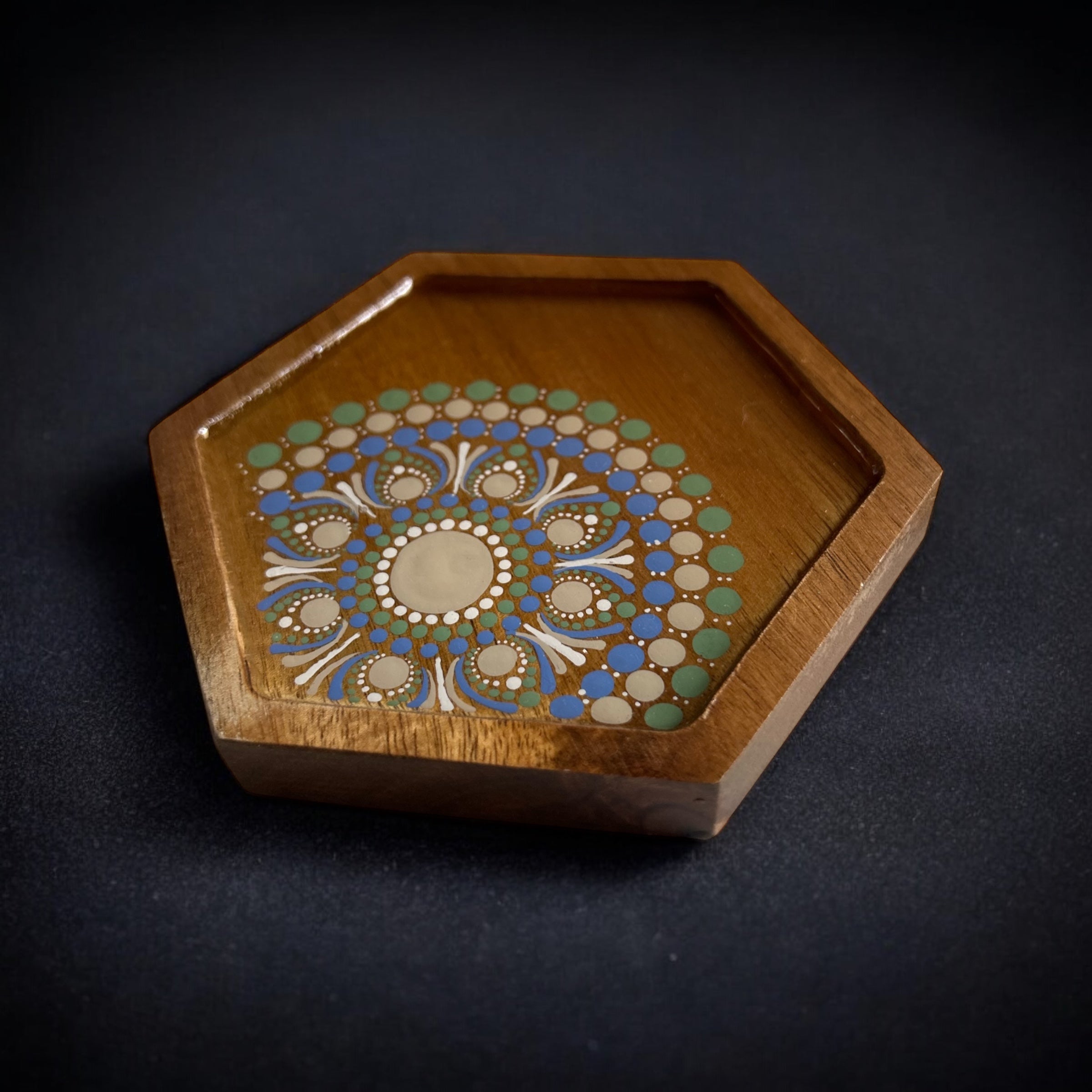 Rustic Wood Jewellery Tray, Trinket Dish, Drink Coaster, Coffee Coaster