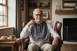 Funny Adult Bib, Adult Bib, Adult Feeder - 'Grumpy Old Man'
