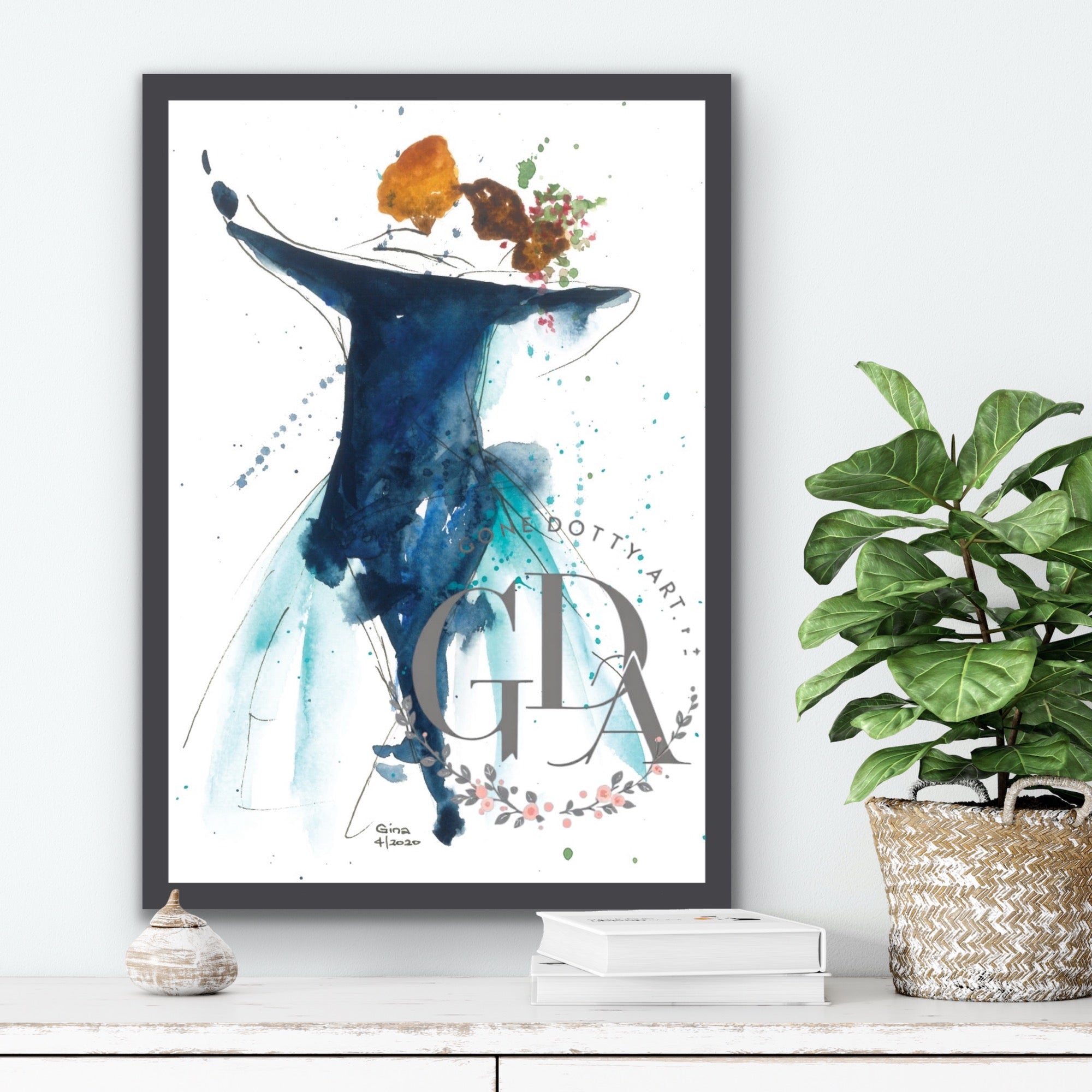 ‘In the Ballroom II’ - Original Art, Original Watercolour Paintings, Fine Art Prints, Wall Art, Custom Art Prints, Home Decor