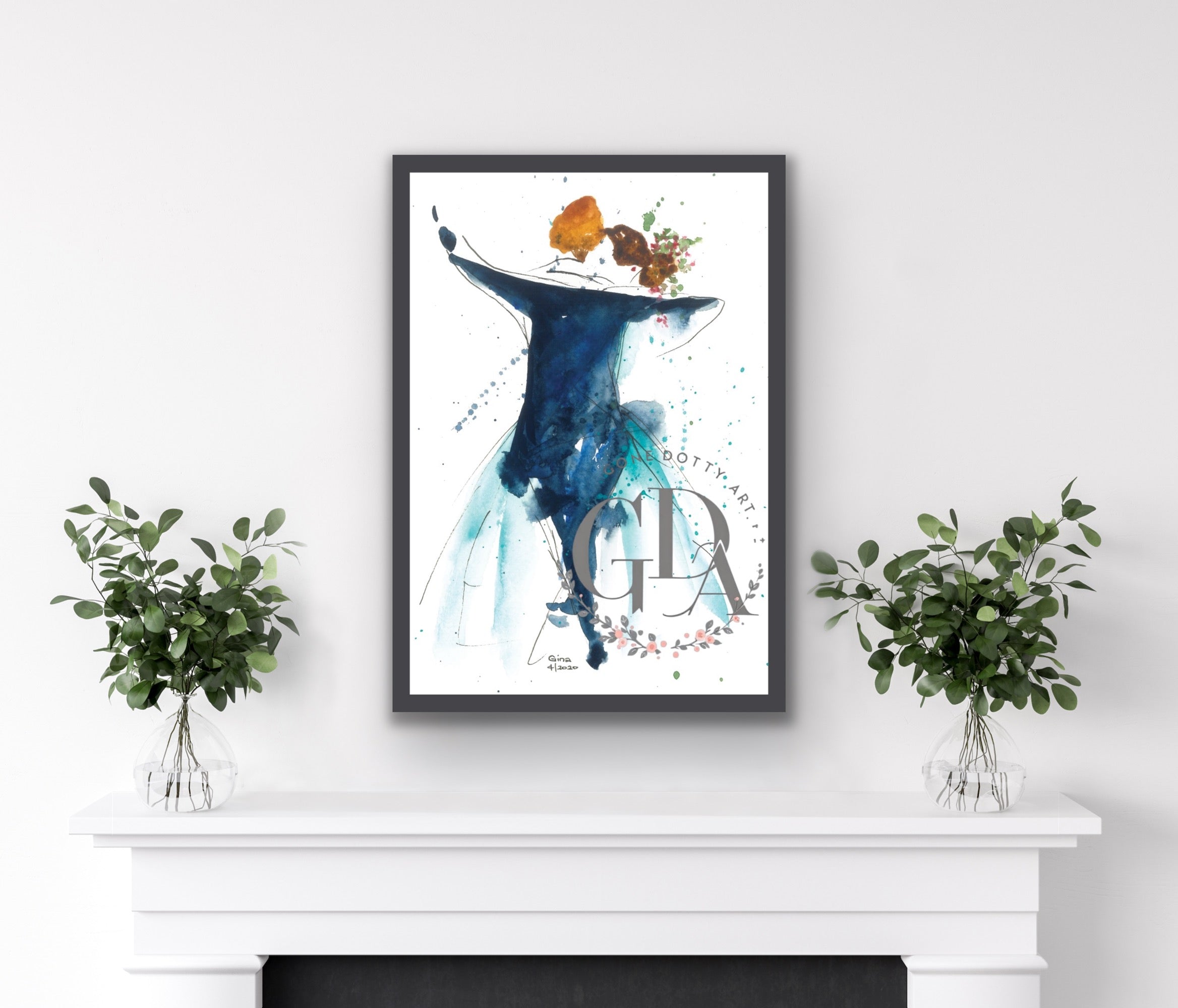 ‘In the Ballroom II’ - Original Art, Original Watercolour Paintings, Fine Art Prints, Wall Art, Custom Art Prints, Home Decor
