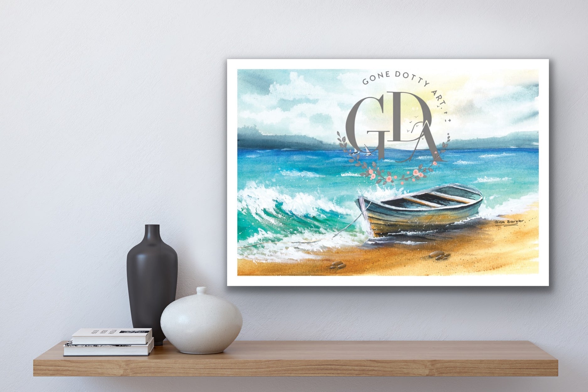 ‘Waiting for the Tide’ - Original Art, Original Watercolour Paintings, Fine Art Prints, Wall Art, Custom Art Prints, Home Decor